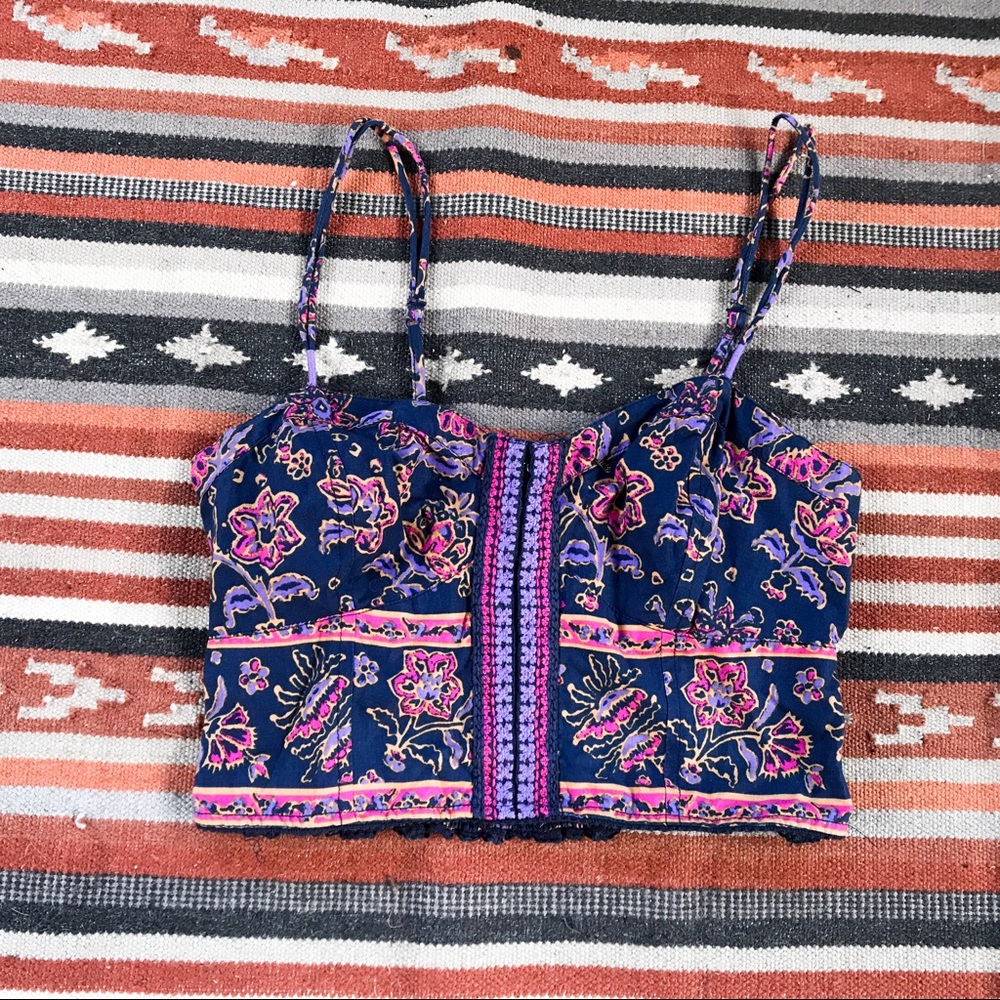 American eagle floral crop top
